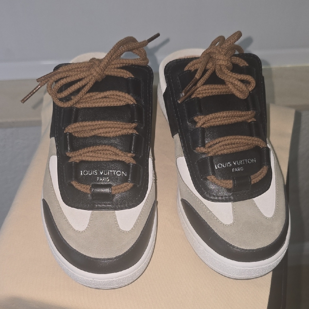 Louis Vuitton Lous Open Back Sneaker Size 38.5 Full Set